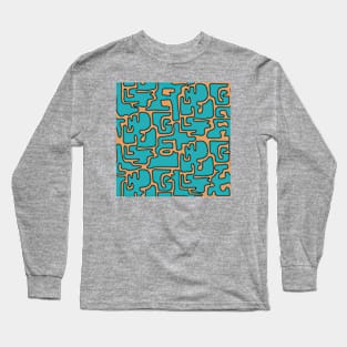 Matisse Inspired 70s Color Blobs Long Sleeve T-Shirt